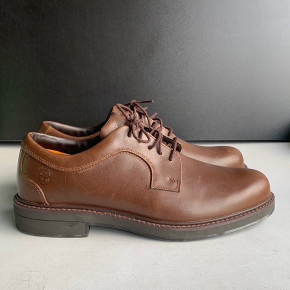 Timberland Oxford Shoes‎ Men’s 7.5 Brown Leather Smart Comfort Lace Up - Picture 1 of 14